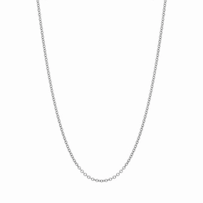 Faberge 18ct White Gold 1.3mm 50cm Trace Chain