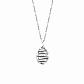 Faberge Essence Spiral 18ct White Gold Diamond Pendant