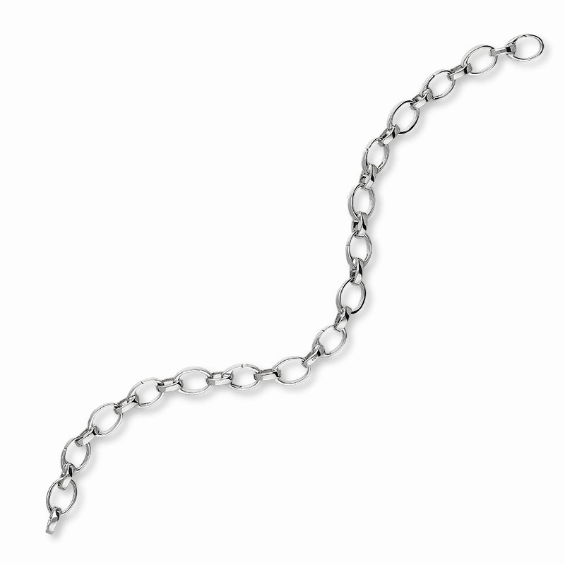 Faberge Treillage 18ct White Gold Chain Bracelet For Charms