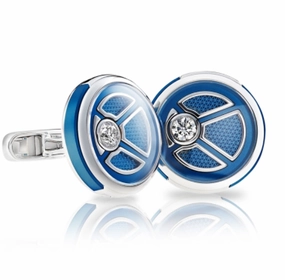 Faberge Visionnaire 18ct White Gold Diamond Cufflinks