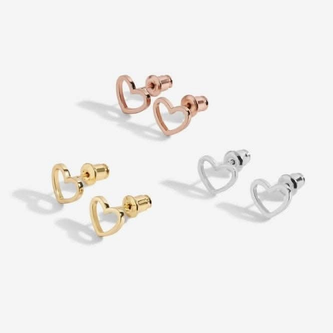 Florence Heart Earring Trio 5892
