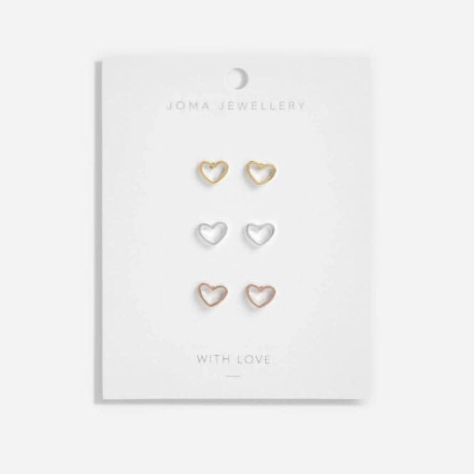 Florence Heart Earring Trio 5892