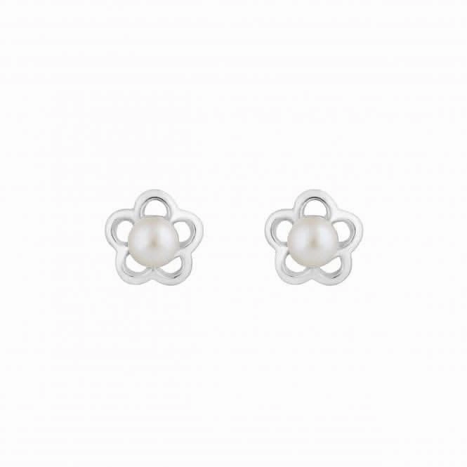 Flower Freshwater Pearl Stud Earrings 36826FP