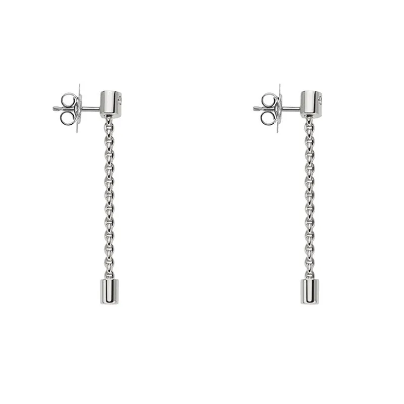 Fope Aria 18ct White Gold 0.09ct Diamond Pendant Earrings