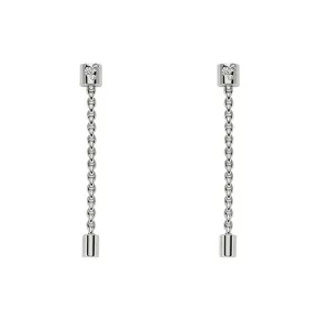 Fope Aria 18ct White Gold 0.09ct Diamond Pendant Earrings