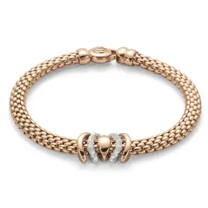 Fope Bracelet Virginia Flex'It 18ct White And Rose Gold