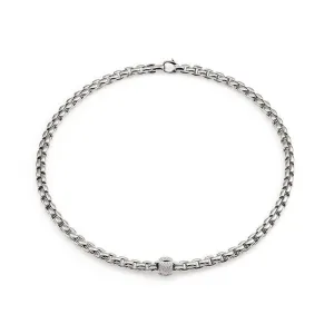 Fope Eka 18ct White Gold 0.49ct Diamond Necklace