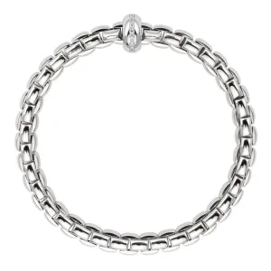 Fope Eka Anniversario 18ct White Gold 0.13ct Diamond Bracelet