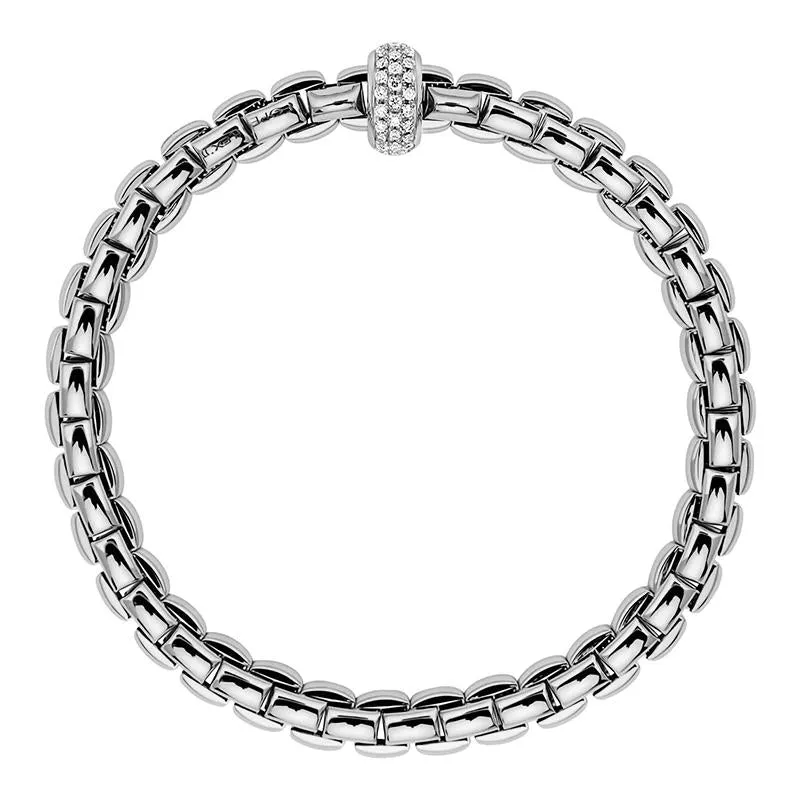 Fope Eka Anniversario 18ct White Gold 0.40ct Diamond Bracelet