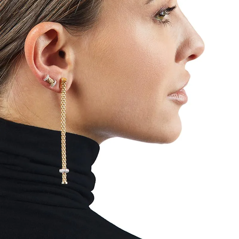 Fope Essentials 18ct Rose Gold Diamond Stud Earrings