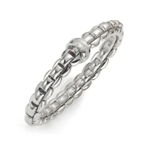 Fope Flex'It Eka 18ct White Gold 0.21ct Diamond Bracelet