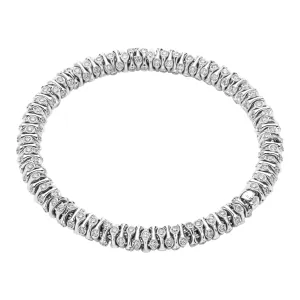 Fope Flex'It Prima 18ct White Gold 4.21ct Diamond Bracelet