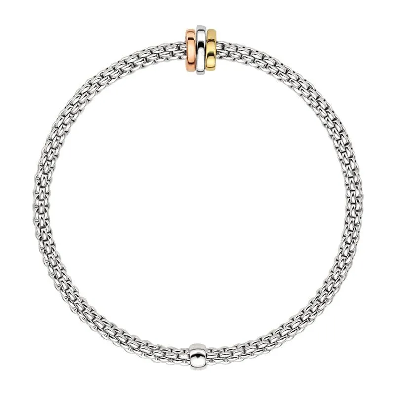 Fope Flex'it Prima 18ct White Gold Bracelet