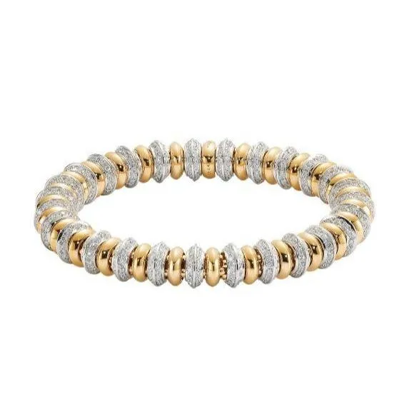 Fope Flex'it Solo 18ct Yellow White Gold 4.14ct Diamond Bracelet