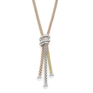 Fope Mialuce 18ct Rose Gold 0.97ct Diamond Necklace