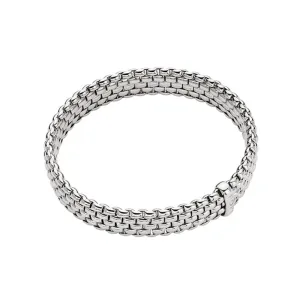 Fope Panorama 18ct White Gold 0.01ct Diamond Flexible Bracelet