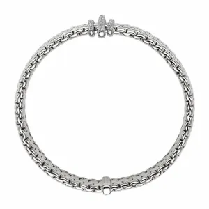 Fope Panorama 18ct White Gold 0.23ct Diamond Rondelle Bracelet
