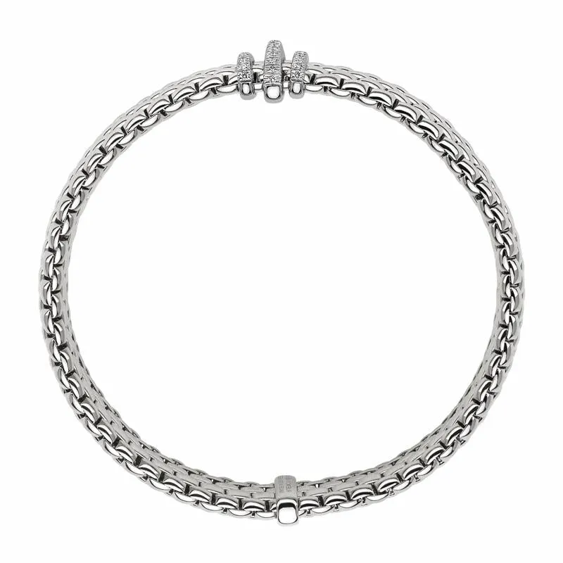 Fope Panorama 18ct White Gold 0.23ct Diamond Rondelle Bracelet