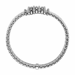 Fope Panorama 18ct White Gold 0.30ct Diamond Rondelle Bracelet