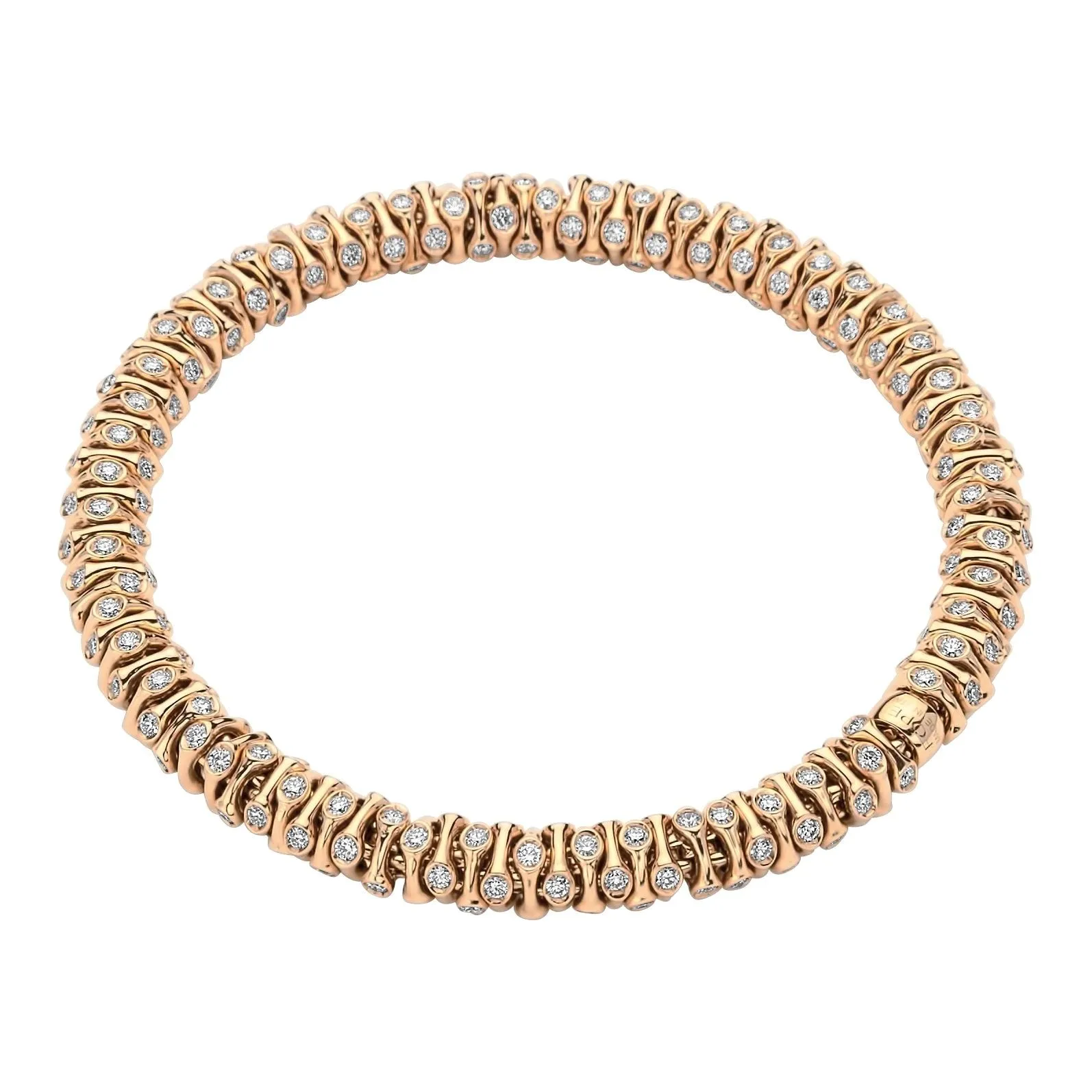 Fope Prima 18ct Rose Gold 3.96ct Diamond Bracelet
