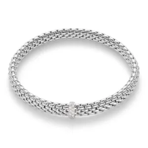 Fope Vendome 18ct White Gold 0.10ct Diamond Bracelet