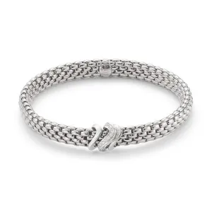 Fope Vendome 18ct White Gold 0.13ct Diamond Bracelet