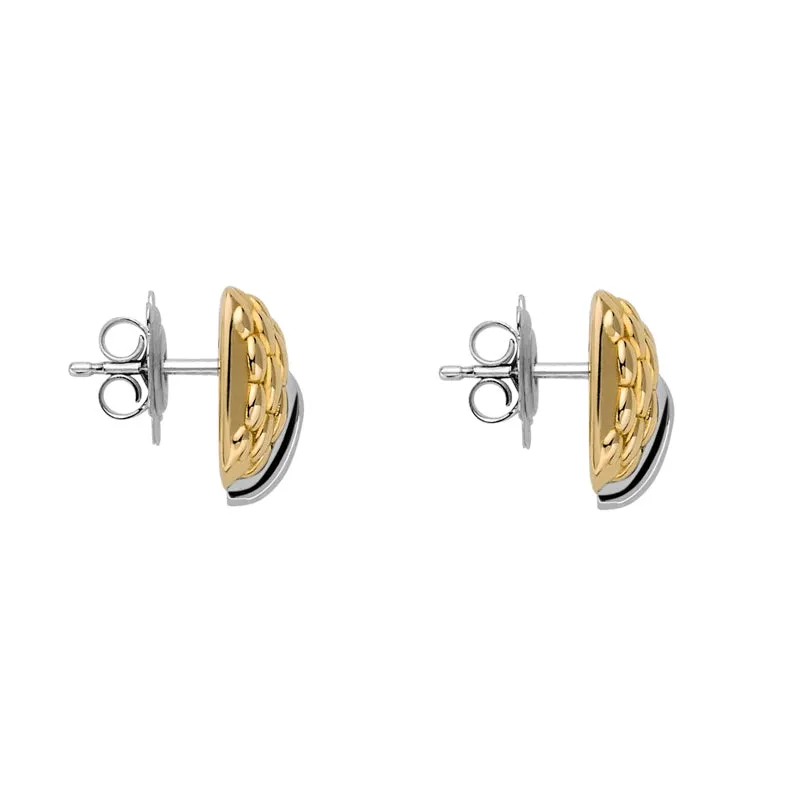 Fope Vendome 18ct Yellow White Gold Diamond Stud Earrings
