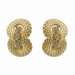 Fope 18ct Yellow Gold 0.54ct Diamond Circe Earrings