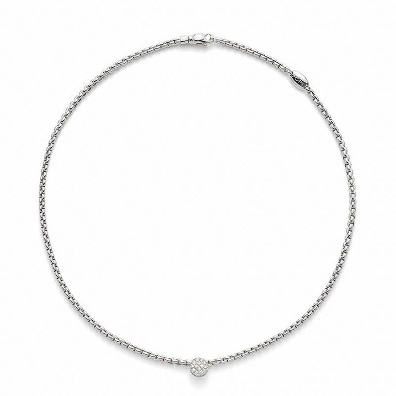 Fope Eka 18ct White Gold 0.22ct Diamond Necklace