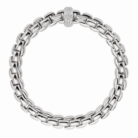 Fope Eka 18ct White Gold 0.58ct Diamond Bracelet