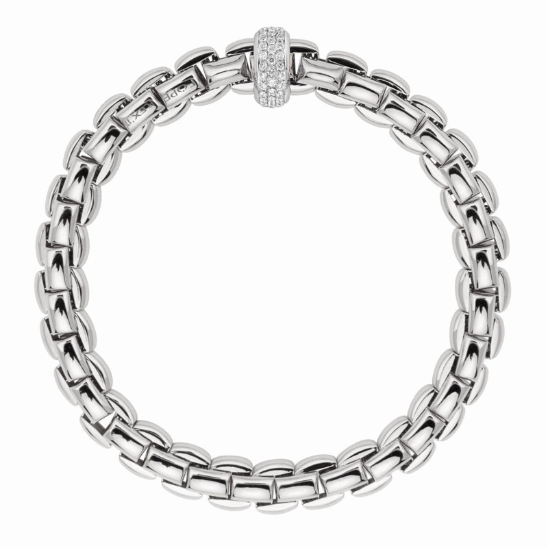 Fope Eka 18ct White Gold 0.58ct Diamond Bracelet
