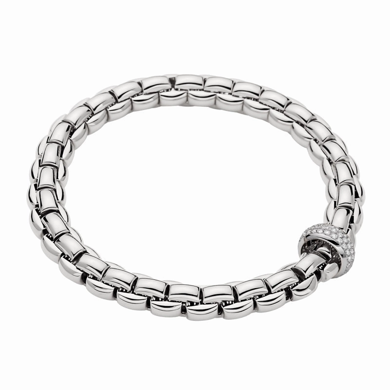 Fope Eka 18ct White Gold 0.58ct Diamond Bracelet