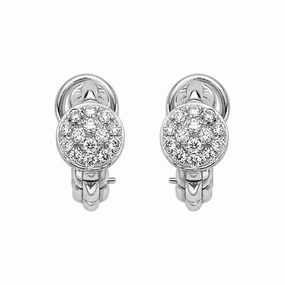 Fope Eka Tiny 18ct White Gold 0.45ct Diamond Earrings