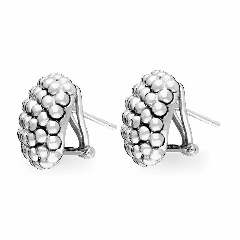 Fope Luci 18ct White Gold Cushion Earrings