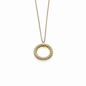 Fope Necklace Lovely Daisy 18ct Yellow And White Gold