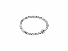 Fope Solo 18ct White Gold 0.29ct Diamond Bracelet