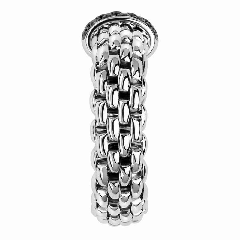 Fope Vendome 18ct White Gold 0.11ct Black Diamond Ring