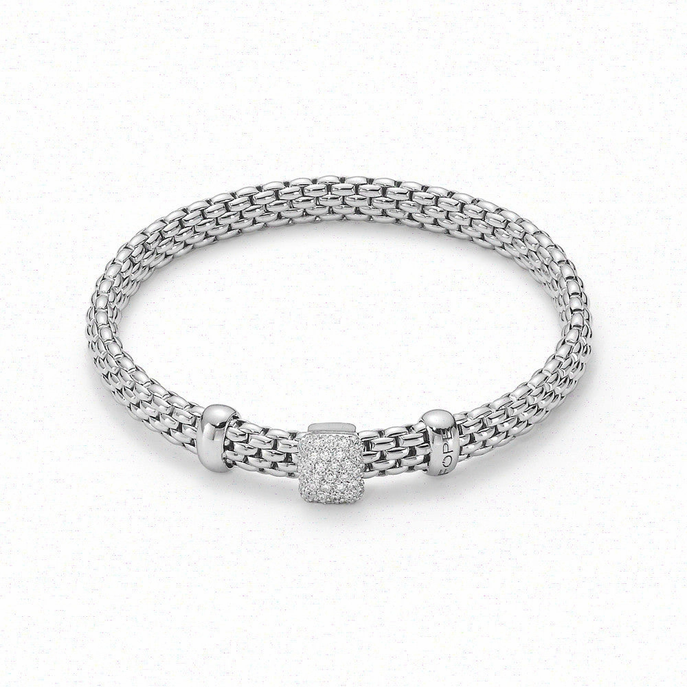 Fope Vendome 18ct White Gold 0.41ct Diamond Bracelet