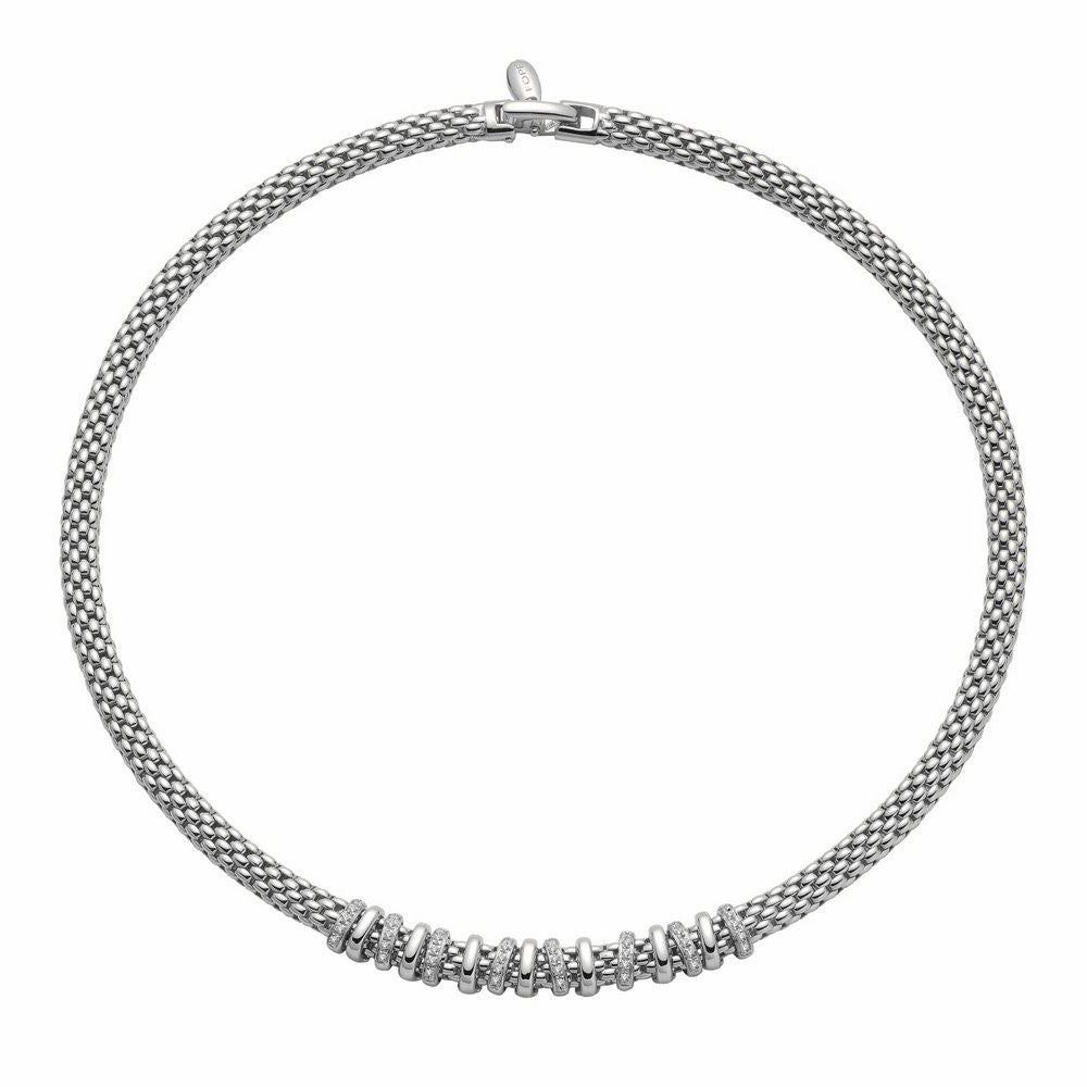 Fope Virginia 18ct White Gold 0.32ct Diamond Necklace