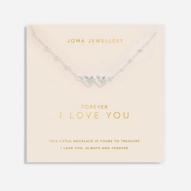 Forever I Love You Silver Plated 46cm   5cm Necklace 6733