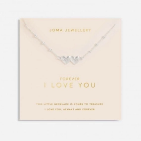 Forever I Love You Silver Plated 46cm   5cm Necklace 6733