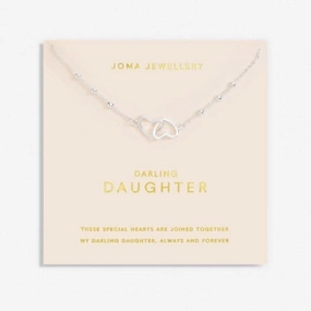Forever Yours Darling Daughter Silver Plated 46cm   5cm Necklace 6716