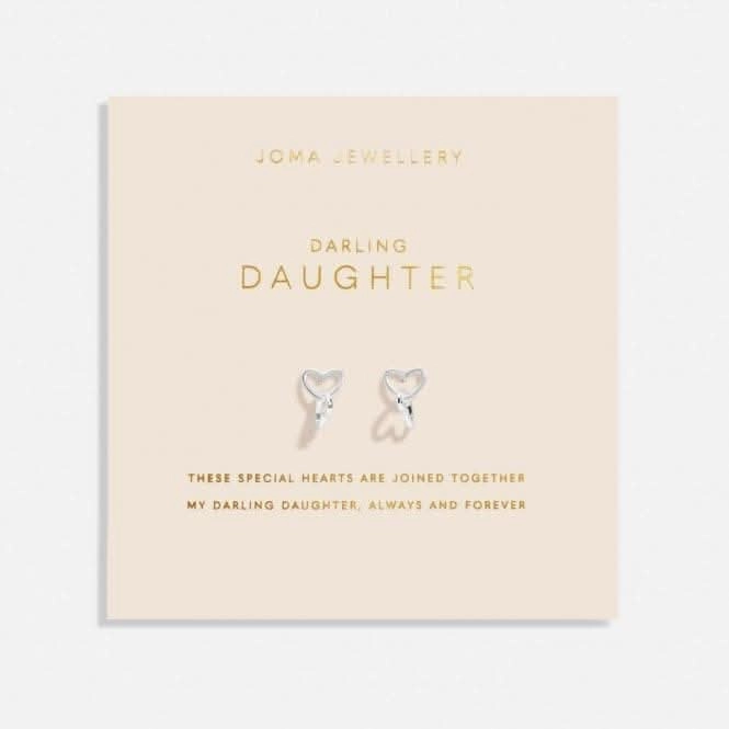 Forever Yours Darling Daughter Silver Plated Earrings 6765