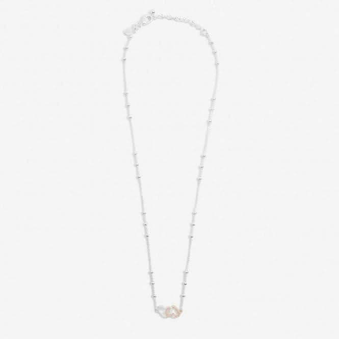 Forever Yours Fabulous Friend Silver Rose Gold Plated 46cm   5cm Necklace 6711