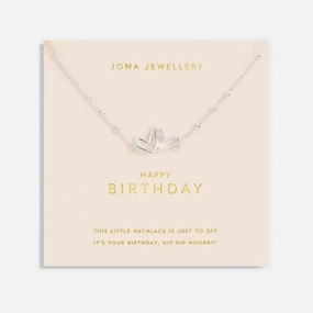 Forever Yours Happy Birthday Silver Plated 46cm   5cm Necklace 6710