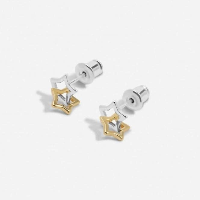 Forever Yours Hip Hip Hooray Silver Gold Plated Earrings 6763