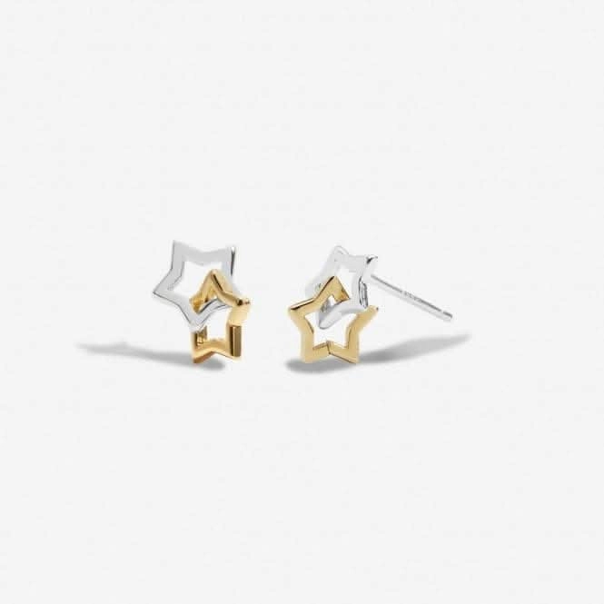 Forever Yours Hip Hip Hooray Silver Gold Plated Earrings 6763
