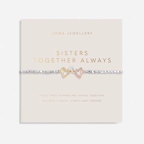 Forever Yours Sister Together Always Silver Bracelet 8283