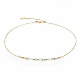 Freshwater Pearl Green Gold Necklace 1128/10-0516