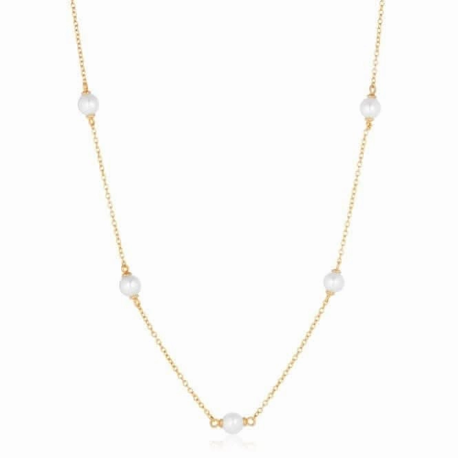 Freshwater Pearl Padua Cinque Necklace SJ-N22225-P-YG